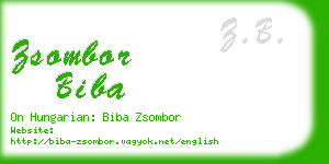 zsombor biba business card
